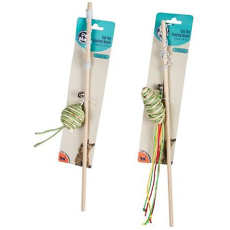 Cat Toy Teasing Wand - assorted